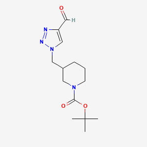 tert-butyl 3-((4-formyl-1H-1,2,3-triazol-1-yl)methyl)piperidine-1-carboxylate - 2097964-68-4