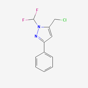 5-(chloromethyl)-1-(difluoromethyl)-3-phenyl-1H-pyrazole - 2091705-12-1