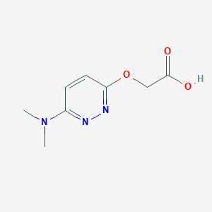 2-((6-(Dimethylamino)pyridazin-3-yl)oxy)acetic acid - 2098083-73-7