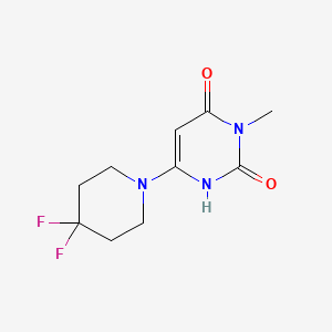6-(4,4-difluoropiperidin-1-yl)-3-methylpyrimidine-2,4(1H,3H)-dione - 2097978-71-5