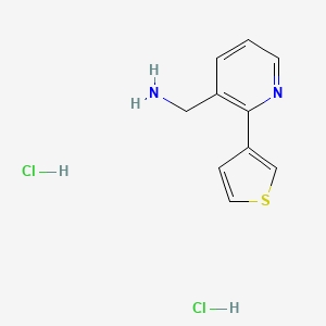 (2-(Thiophen-3-yl)pyridin-3-yl)methanamine dihydrochloride - 2097947-31-2
