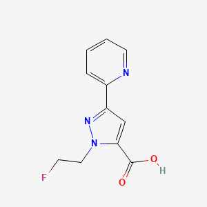 1-(2-fluoroethyl)-3-(pyridin-2-yl)-1H-pyrazole-5-carboxylic acid - 2098134-51-9