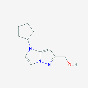 (1-cyclopentyl-1H-imidazo[1,2-b]pyrazol-6-yl)methanol - 2098025-21-7