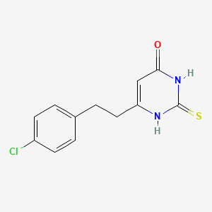 6-(4-chlorophenethyl)-2-thioxo-2,3-dihydropyrimidin-4(1H)-one - 2097979-45-6