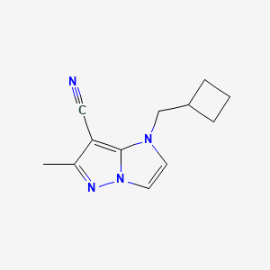 1-(cyclobutylmethyl)-6-methyl-1H-imidazo[1,2-b]pyrazole-7-carbonitrile - 2098139-99-0
