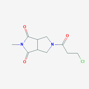 5-(3-chloropropanoyl)-2-methyltetrahydropyrrolo[3,4-c]pyrrole-1,3(2H,3aH)-dione - 2098103-04-7