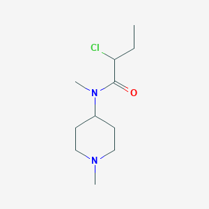 2-chloro-N-methyl-N-(1-methylpiperidin-4-yl)butanamide - 2092223-67-9