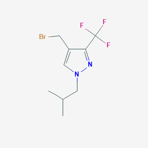 4-(bromomethyl)-1-isobutyl-3-(trifluoromethyl)-1H-pyrazole - 2092065-69-3
