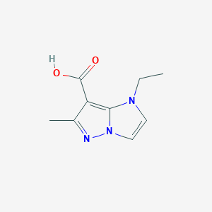 1-ethyl-6-methyl-1H-imidazo[1,2-b]pyrazole-7-carboxylic acid - 2092804-77-6
