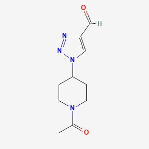 1-(1-acetylpiperidin-4-yl)-1H-1,2,3-triazole-4-carbaldehyde - 2090609-08-6