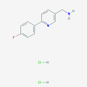 (6-(4-Fluorophenyl)pyridin-3-yl)methanamine dihydrochloride - 2098100-20-8