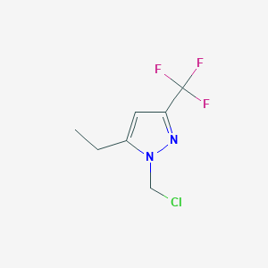 1-(chloromethyl)-5-ethyl-3-(trifluoromethyl)-1H-pyrazole - 2090848-74-9