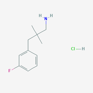 3-(3-Fluorophenyl)-2,2-dimethylpropan-1-amine hydrochloride - 2098026-01-6