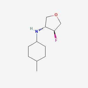 (3R,4S)-4-fluoro-N-[(1r,4r)-4-methylcyclohexyl]oxolan-3-amine - 2165528-09-4