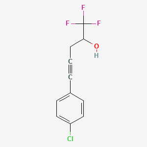 5-(4-Chlorophenyl)-1,1,1-trifluoropent-4-yn-2-ol - 2098040-32-3