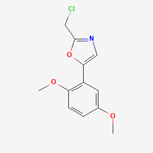 2-(Chloromethyl)-5-(2,5-dimethoxyphenyl)oxazole - 1094318-29-2