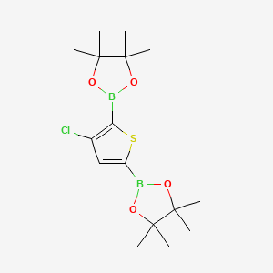2,2'-(3-Chlorothiophene-2,5-diyl)bis(4,4,5,5-tetramethyl-1,3,2-dioxaborolane) - 942070-14-6