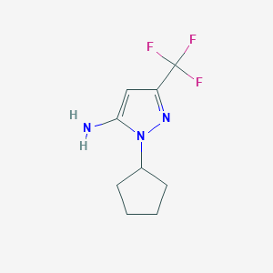 1-cyclopentyl-3-(trifluoromethyl)-1H-pyrazol-5-amine - 1174834-97-9