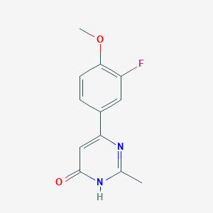 6-(3-Fluoro-4-methoxyphenyl)-2-methylpyrimidin-4-ol - 1970572-70-3
