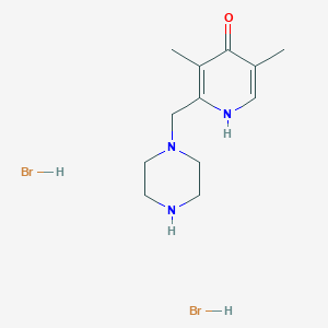 3,5-Dimethyl-2-(piperazin-1-ylmethyl)pyridin-4-ol dihydrobromide - 2173099-12-0