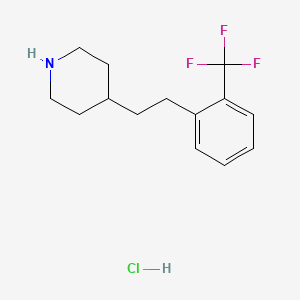 4-{2-[2-(Trifluoromethyl)phenyl]ethyl}piperidine hydrochloride - 148135-94-8