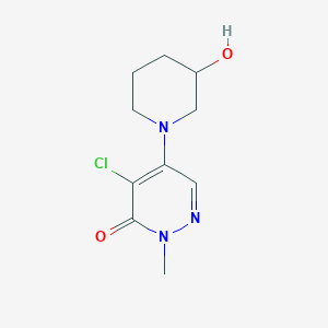 4-chloro-5-(3-hydroxypiperidin-1-yl)-2-methylpyridazin-3(2H)-one - 2092372-80-8