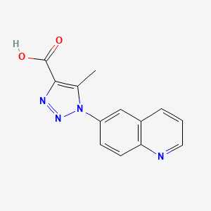 5-methyl-1-(quinolin-6-yl)-1H-1,2,3-triazole-4-carboxylic acid - 1269151-91-8