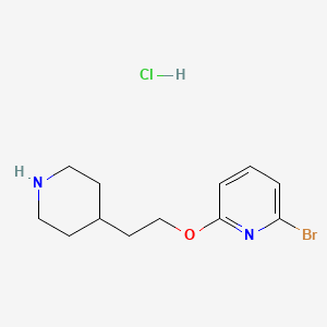 2-Bromo-6-[2-(4-piperidinyl)ethoxy]pyridine hydrochloride - 1220038-33-4