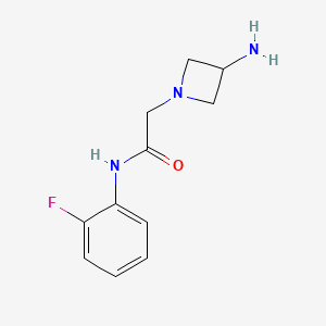 2-(3-aminoazetidin-1-yl)-N-(2-fluorophenyl)acetamide - 1339872-10-4