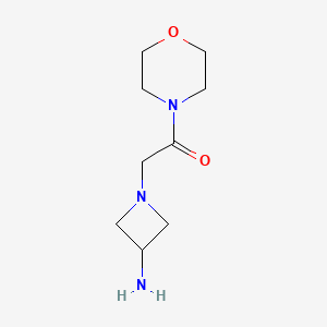 2-(3-Aminoazetidin-1-yl)-1-(morpholin-4-yl)ethan-1-one - 1342220-32-9
