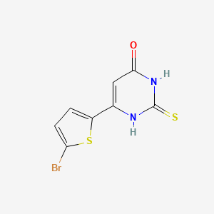 6-(5-bromothiophen-2-yl)-2-thioxo-2,3-dihydropyrimidin-4(1H)-one - 1485644-56-1