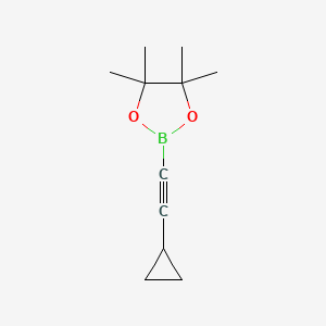 2-(Cyclopropylethynyl)-4,4,5,5-tetramethyl-1,3,2-dioxaborolane - 1432491-43-4