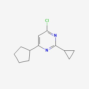 4-Chloro-6-cyclopentyl-2-cyclopropylpyrimidine - 1412957-16-4