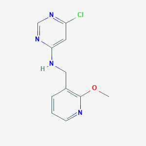 6-chloro-N-((2-methoxypyridin-3-yl)methyl)pyrimidin-4-amine - 1964407-43-9