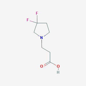 3-(3,3-Difluoropyrrolidin-1-yl)propanoic acid - 1866733-82-5