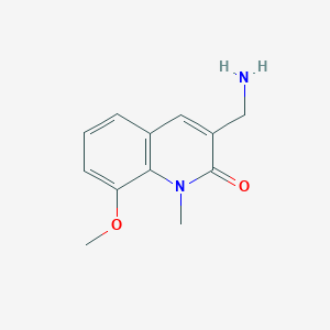 3-(aminomethyl)-8-methoxy-1-methylquinolin-2(1H)-one - 1888830-80-5