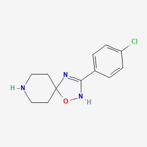 3-(4-Chlorophenyl)-1-oxa-2,4,8-triazaspiro[4.5]dec-2-ene - 50349-57-0