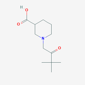 1-(3,3-Dimethyl-2-oxobutyl)piperidine-3-carboxylic acid - 2098077-44-0