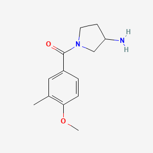 (3-Aminopyrrolidin-1-yl)(4-methoxy-3-methylphenyl)methanone - 2098123-41-0