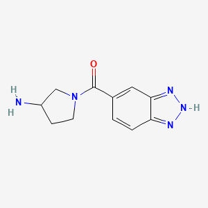 (3-aminopyrrolidin-1-yl)(1H-benzo[d][1,2,3]triazol-5-yl)methanone - 2098065-47-3