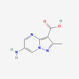 6-Amino-2-methylpyrazolo[1,5-a]pyrimidine-3-carboxylic acid - 1502101-54-3