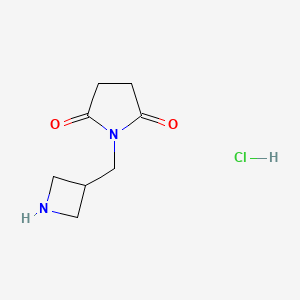 1-[(Azetidin-3-yl)methyl]pyrrolidine-2,5-dione hydrochloride - 1864073-86-8