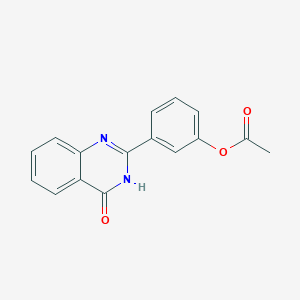 3-(4-Oxo-3,4-dihydroquinazolin-2-yl)phenyl acetate - 371947-93-2