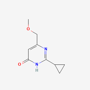 2-Cyclopropyl-6-(methoxymethyl)pyrimidin-4-ol - 74648-40-1