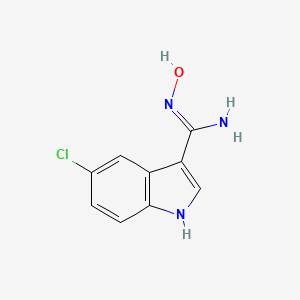 5-Chloro-N-hydroxy-1H-indole-3-carboximidamide - 914349-02-3