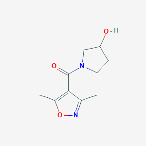 (3,5-Dimethylisoxazol-4-yl)(3-hydroxypyrrolidin-1-yl)methanone - 1343598-76-4