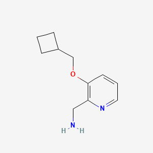 (3-(Cyclobutylmethoxy)pyridin-2-yl)methanamine - 2098120-94-4