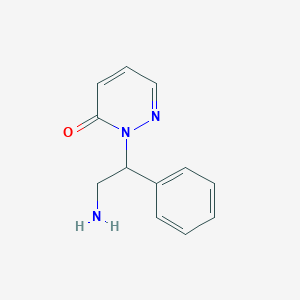 2-(2-Amino-1-phenylethyl)-2,3-dihydropyridazin-3-one - 1706462-02-3