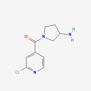 (3-Aminopyrrolidin-1-yl)(2-chloropyridin-4-yl)methanone - 1580898-38-9