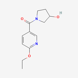 (6-Ethoxypyridin-3-yl)(3-hydroxypyrrolidin-1-yl)methanone - 2098046-58-1